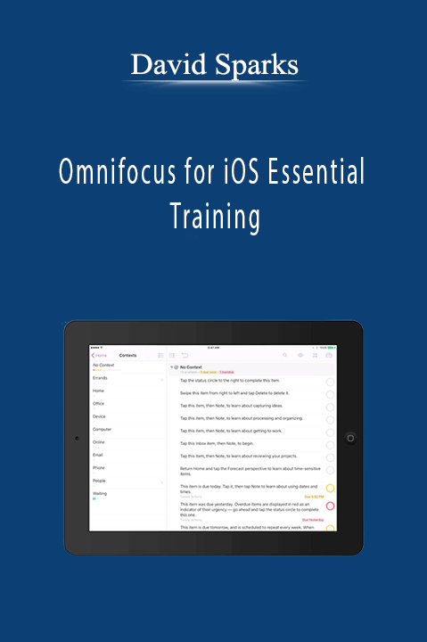 David Sparks - Omnifocus for iOS Essential Training